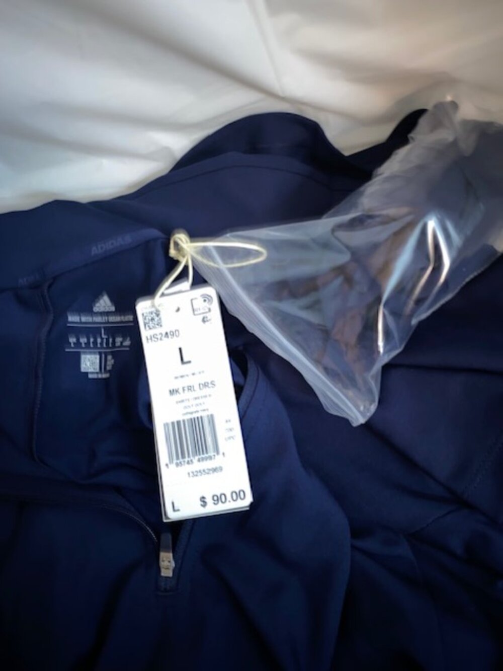 Adidas Golf Dress & Bike Shorts Set in Navy Blue--Size Large (NEW) - Picture 6 of 11